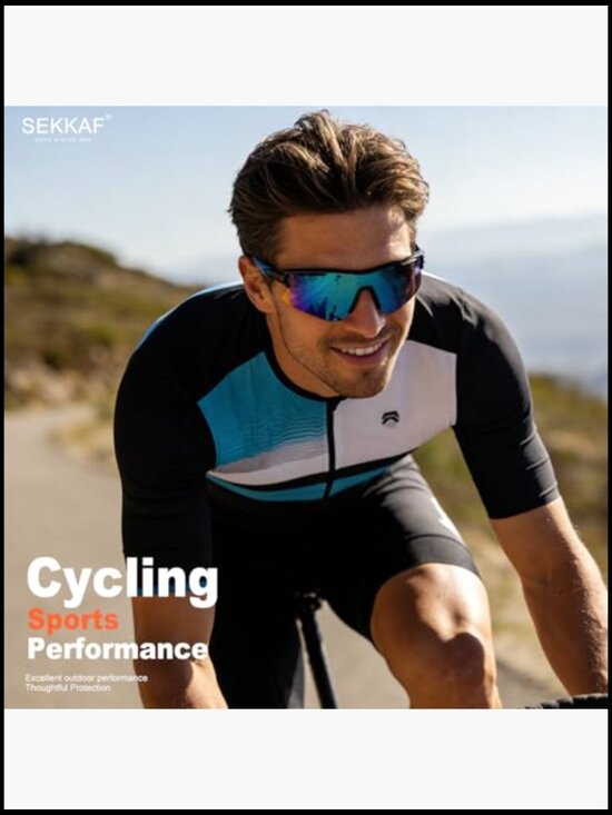 Polarized Sports Sunglasses UV400 Protection Lightweight Plastic Frame main image 4